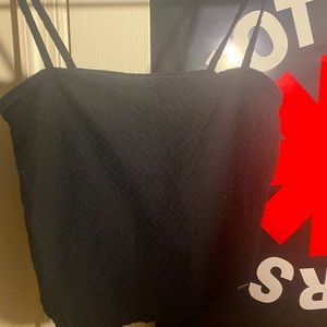 Hollister; black tank top